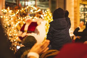 People Watching A Holiday Parade